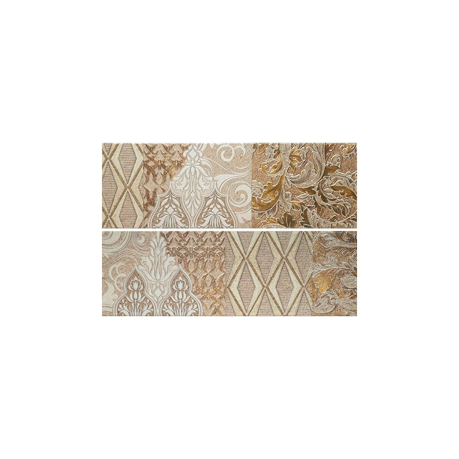 Панно Porcelanite Dos Ros. 7514 Composicion living II beige бежевый (компл. из 2-х шт.) 25х75 см