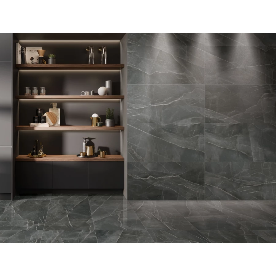 Керамогранит VitrA CityMarble Калакатта Блэк лаппатированный K951838LPR01VTE0 60х60 см