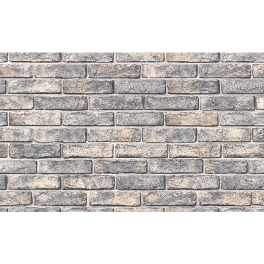 Обои флизелиновые Palitra Home Brick Loft HomeColor черные HC72192-43 1,06х10,05 м