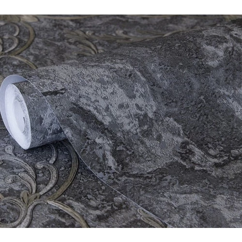 Обои флизелиновые Аспект Deluxe Рафаэль серые 70428-44 1,06х10,05 м