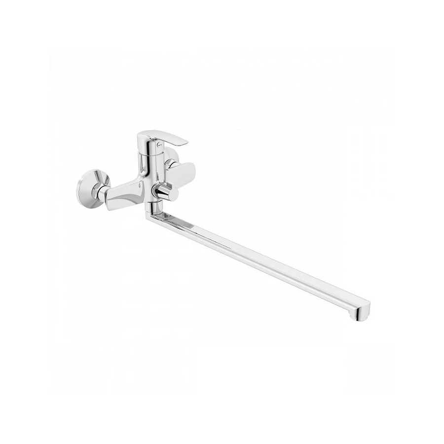 Смеситель для ванны Iddis Ray RAYSBL2i10WA с длинным изливом и керамическим дивертором хром