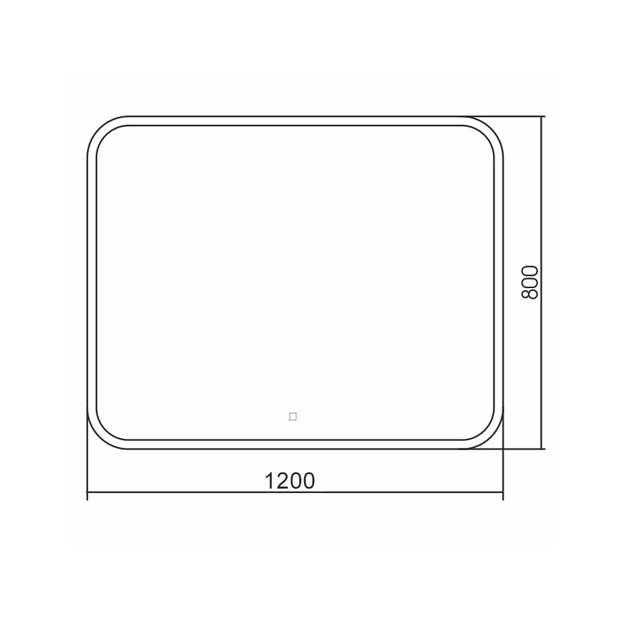 Зеркало Azario Стив-2 сенсорный выключатель двойной подогрев ФР-00002225 120х80 см