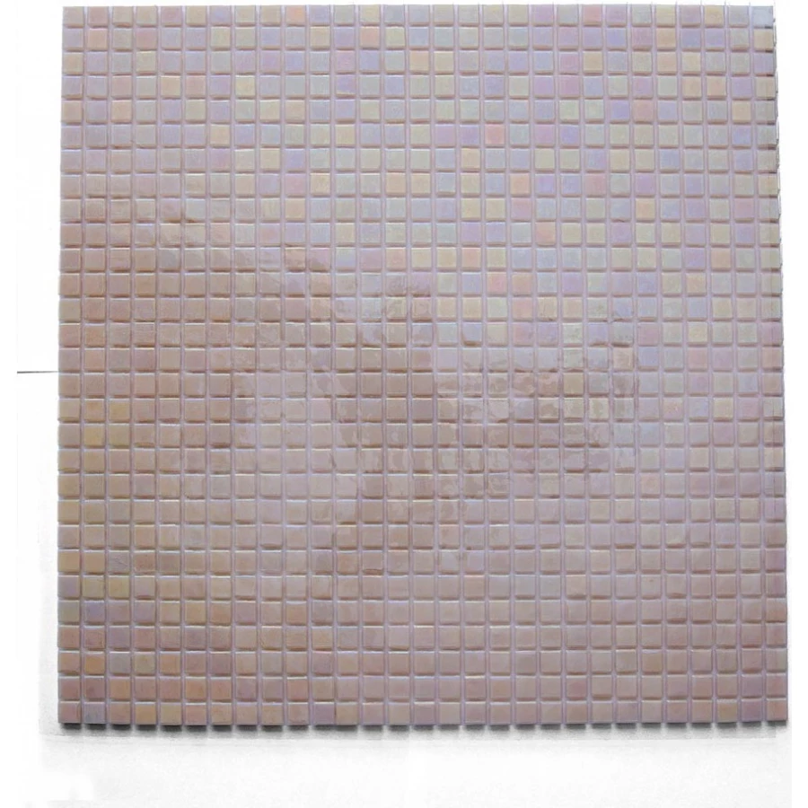 Стеклянная мозаика Rose Mosaic Rainbow сетка 1x1 глянцевая розовая WB83rosa-20 31,8х31,8 см