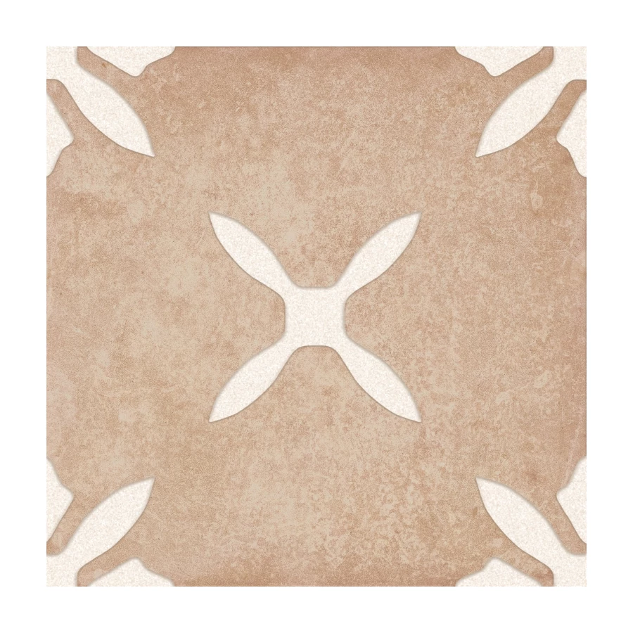 Керамогранит Harmony Peronda Pangea Clay Flower LT матовый бежевый 3386040802 22,3х22,3 см
