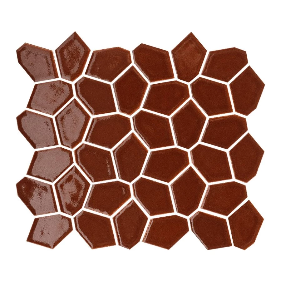 Плитка настенная Italon Avantgarde Авангард Мозаика Руби Спектрум матовая красная 600110001122 33,2х29,2 см