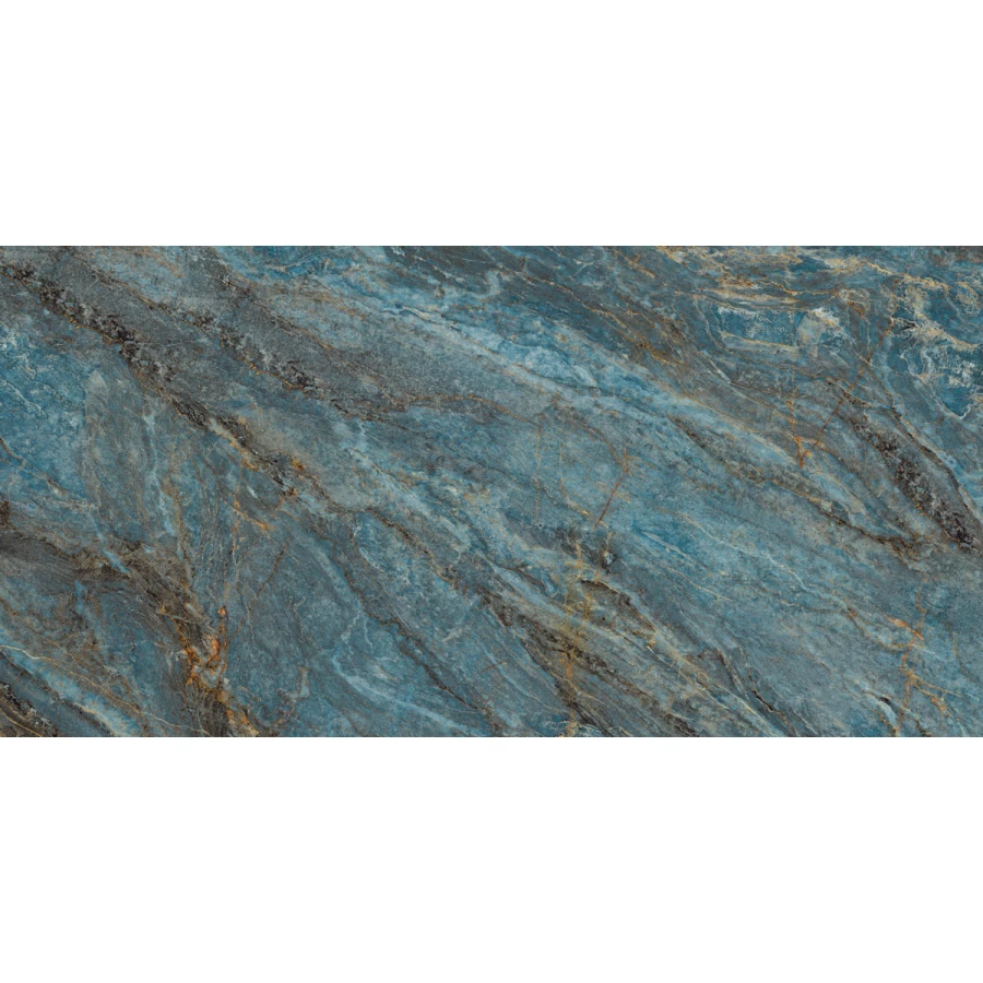 Керамогранит Laparet Beam Turquoise лаппатированный шайн бирюзовый 120х60 см