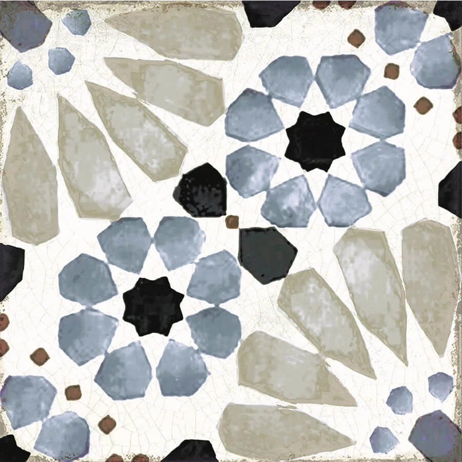 Керамогранит Nanda Tiles Grafton Mina полуматовый голубой 20х20 см