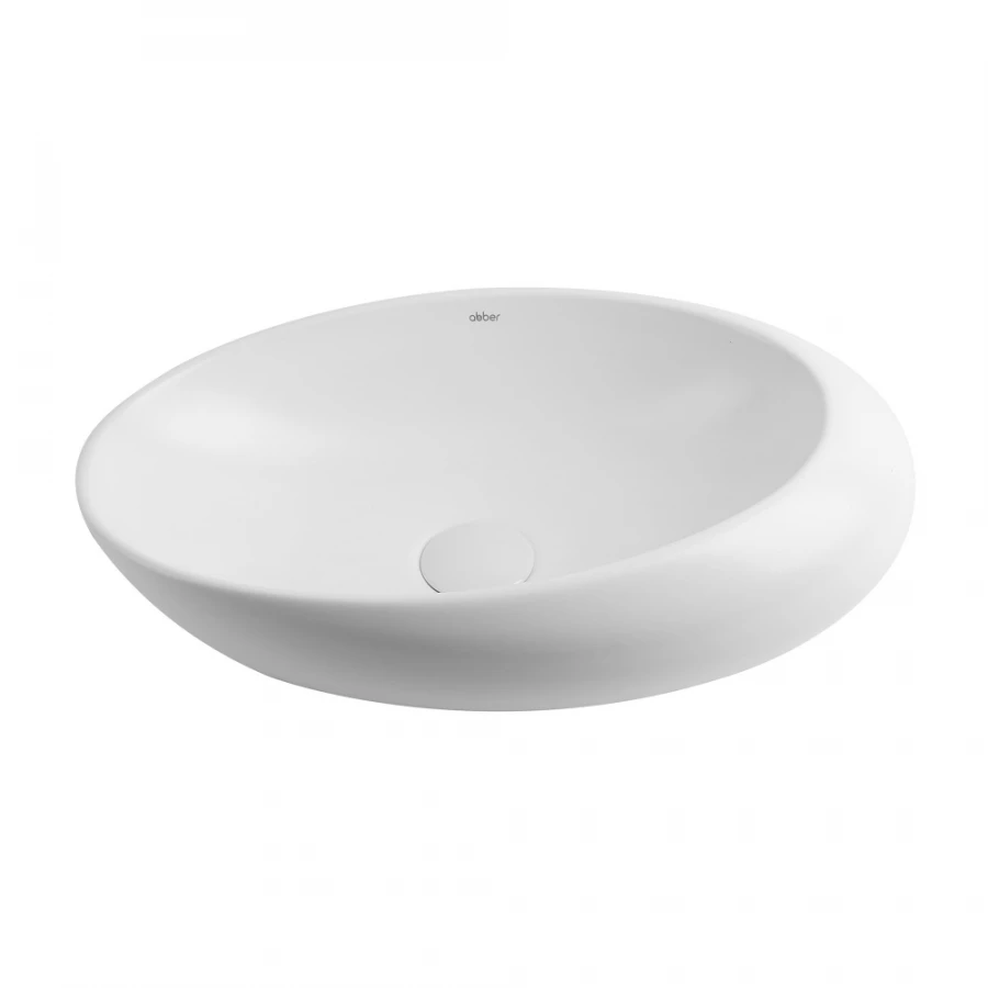 Раковина накладная Abber Bequem белая матовая AC2107MW 49х31 см