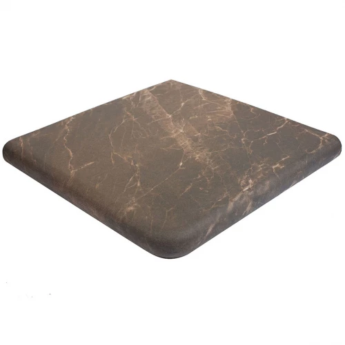 Ступень угловая из керамогранита Exagres Nevada Cartabon Emperador матовая коричневая 1237215 33х33 см