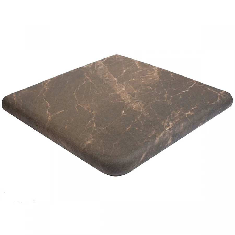 Ступень угловая из керамогранита Exagres Nevada Cartabon Emperador матовая коричневая 1237215 33х33 см