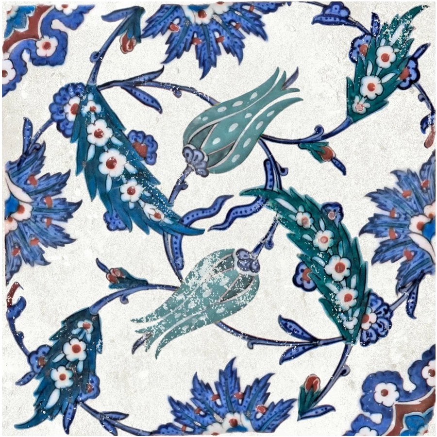 Керамогранит Nanda Tiles Терра Валентина / Terra Valentina полуматовый синий 11,5x11,5 см