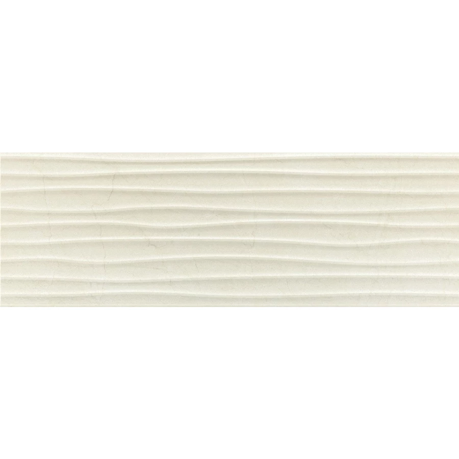 Плитка настенная Baldocer Velvet Wellen Pearl глянцевая серая WB3090L 90х30 см