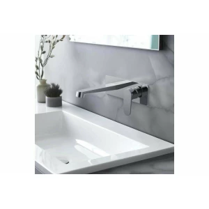 Смеситель Aquatek Оберон для раковины настенный внешняя и скрытая часть хром AQ1213CR