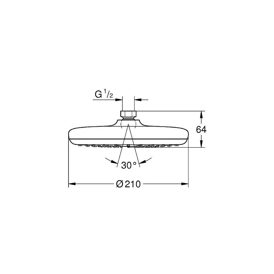 Верхний душ Grohe Tempesta 26408000