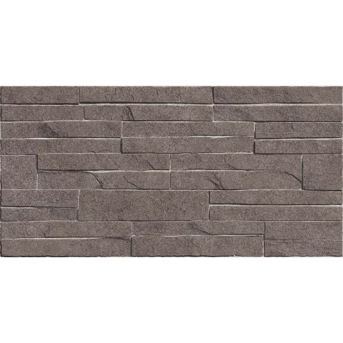 Плитка настенная Alma Ceramica Discover рельефная глянцевая коричневая TWU2550DCV24 50х24,9 см