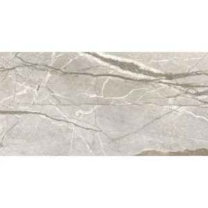 Керамогранит Flaviker Supreme Hedonism Silver Roots Lux глянцевый серый PF60017241 120х60 см