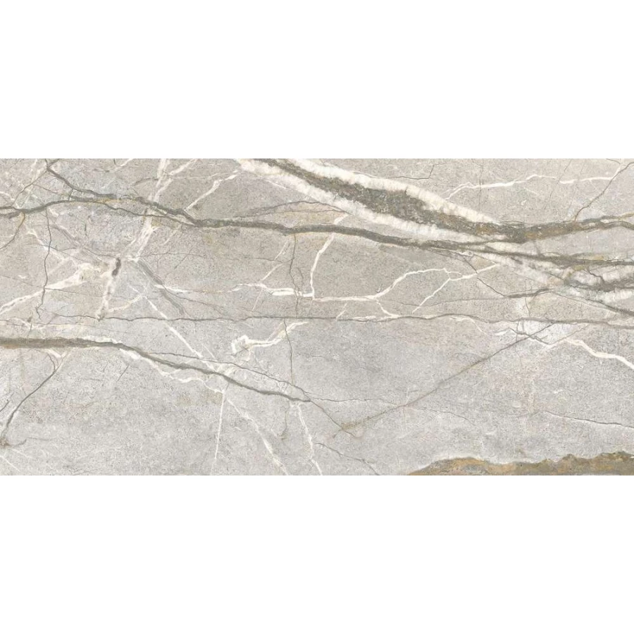 Керамогранит Flaviker Supreme Hedonism Silver Roots Lux глянцевый серый PF60017241 120х60 см