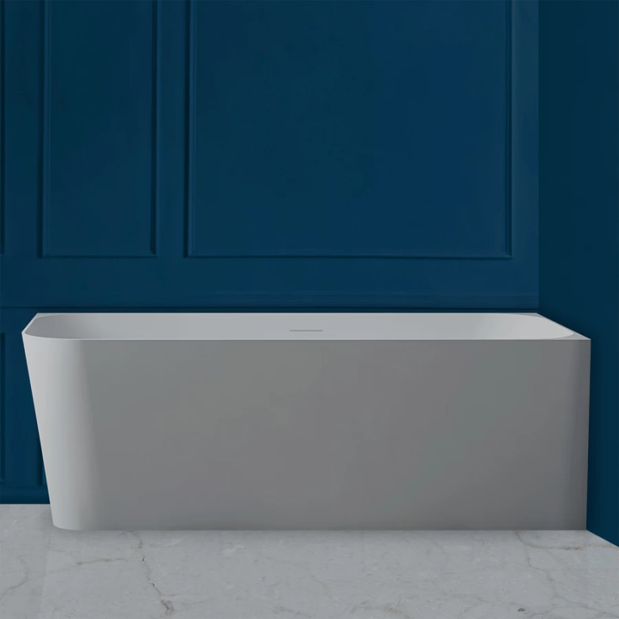 Ванна из искусственного камня Abber Stein белая матовая AS9621-1.7 R 170x75 см