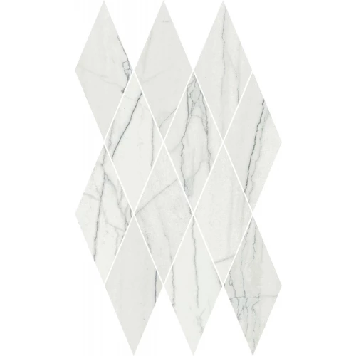 Мозаика Italon Шарм Эдванс Платинум Даймонд / Charme Advance Platinum Diamond глянцевая белая 620110000136 48х28 см