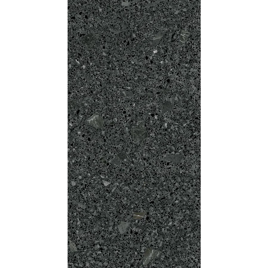 Керамогранит Arcana Ceramica Страччателла Мисcела-Р Графито / Stracciatella Miscela-R Grafito матовый черный ARC_STR_MG60120 120х60 см