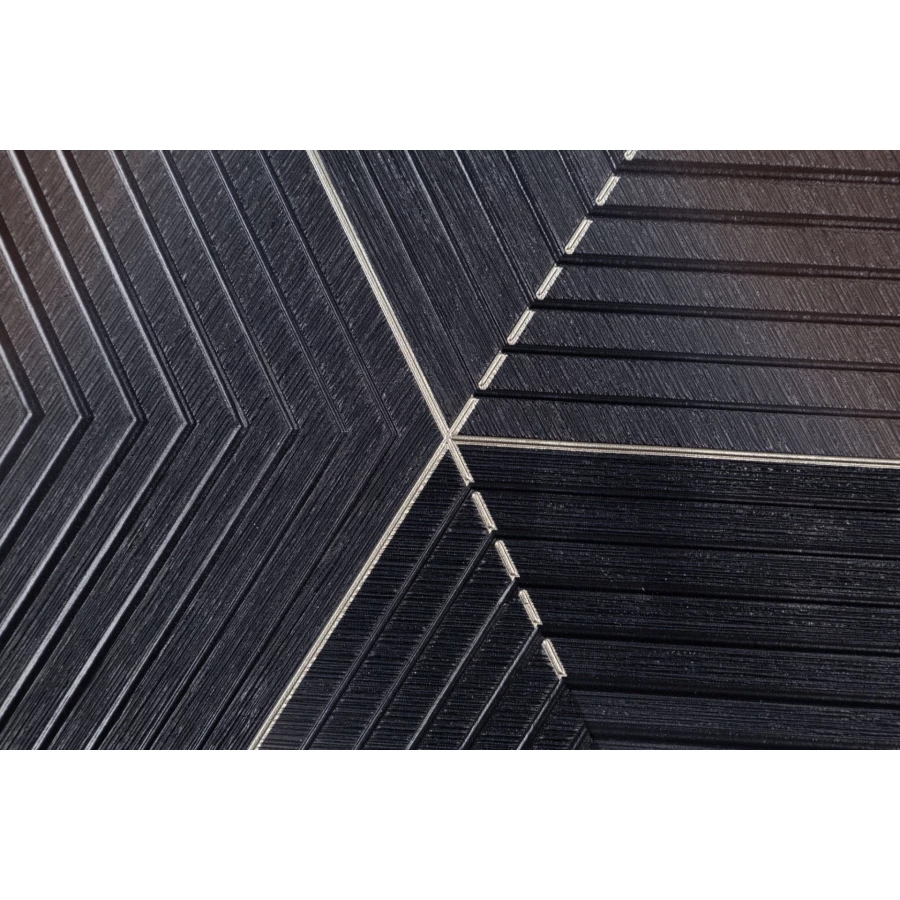 Обои флизелиновые Palitra Home Wood Line HomeColor черные HC72259-46 1,06х10,05 м
