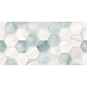 Плитка облицовочная Alma Ceramica Maritime рельефная матовая бирюзовая TWU2550MRM16 50х24,9 см