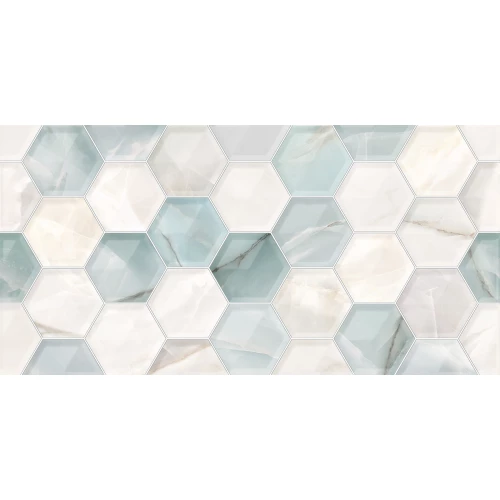 Плитка облицовочная Alma Ceramica Maritime рельефная матовая бирюзовая TWU2550MRM16 50х24,9 см