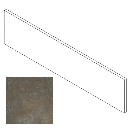 Подступенок Gresse Petra камень серый матовый GRS02-05 60х14,5 см