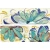 Декор Imola Ceramica Shades Flowers Sea Mix блестящий многоцветный 60x20 см