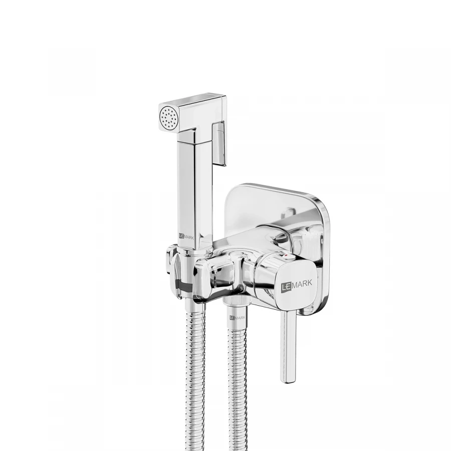 Смеситель Lemark Solo с гигиеническим душем встраиваемый LM7173C