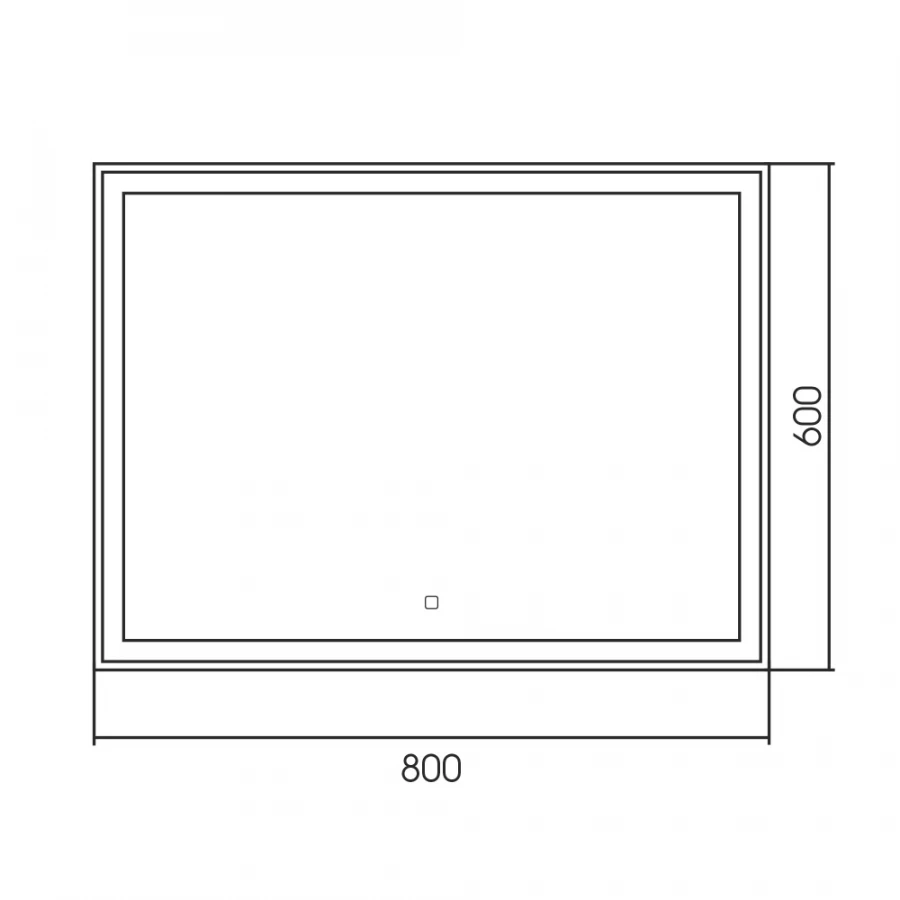 Зеркало Abber See с подсветкой сенсорный выключатель диммер AG6116S