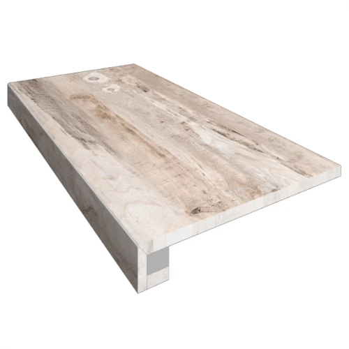 Комплект Ступень Estima Spanish Wood SP01 неполированный прямоугольный бортик без насечек Подступенок 14,5x120 32757 120х33 см