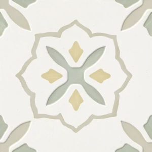 Керамогранит Harmony Peronda Llevant Taupe Cross LT матовый бело-зеленый 3386040463 22,3х22,3 см