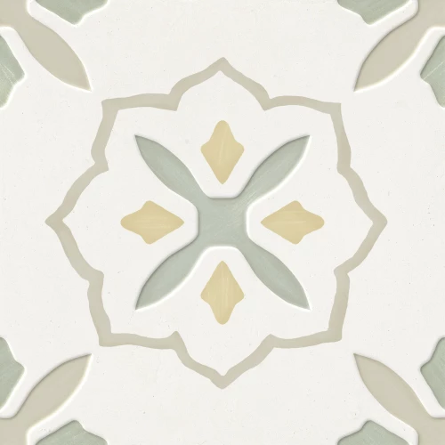 Керамогранит Harmony Peronda Llevant Taupe Cross LT матовый бело-зеленый 3386040463 22,3х22,3 см