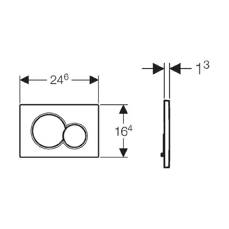 Смывная клавиша Geberit Sigma01 115.770.JQ.5