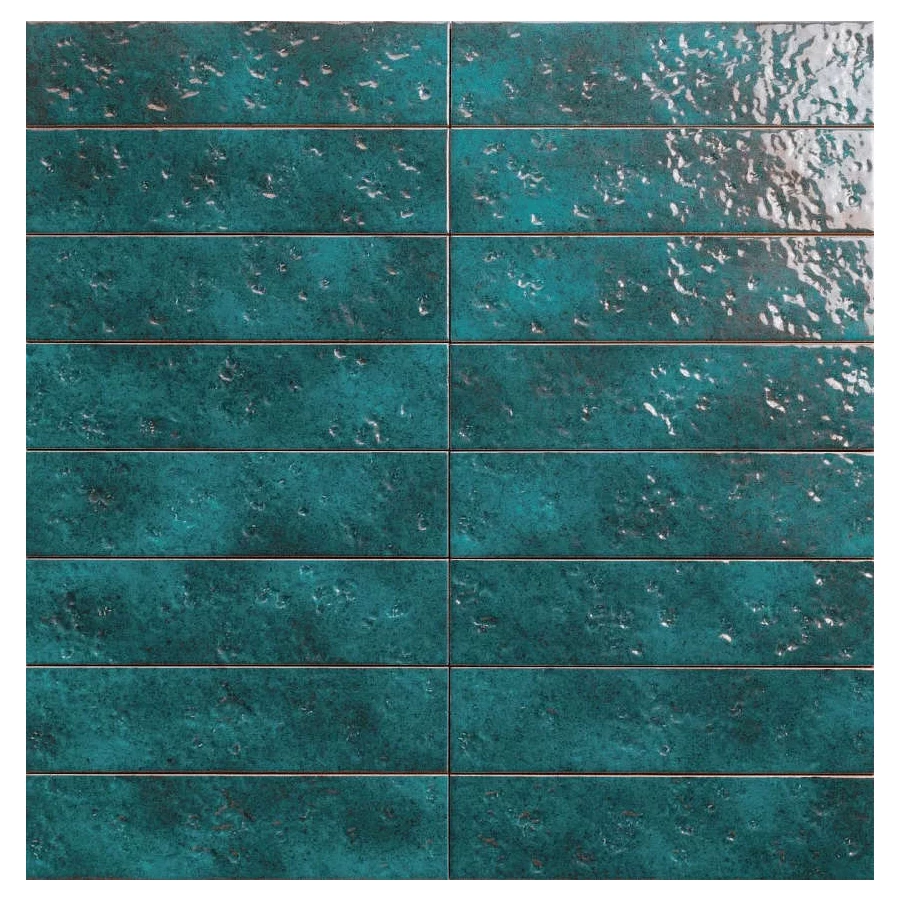 Плитка настенная Mainzu Amalfi Smeraldo глянцевая зеленая 30х7,5 см