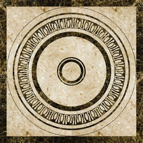 Плитка настенная Marmocer Waterjet 20 Medallion глянцевая бежевая PJG-SWPZ020 160x160 см