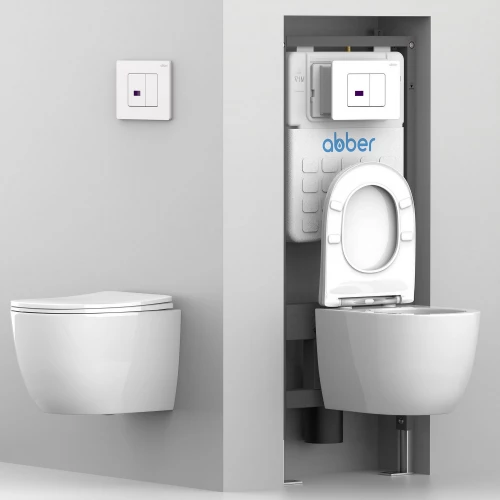 Кнопка смыва сенсорная Abber черная матовая AC0122SMB