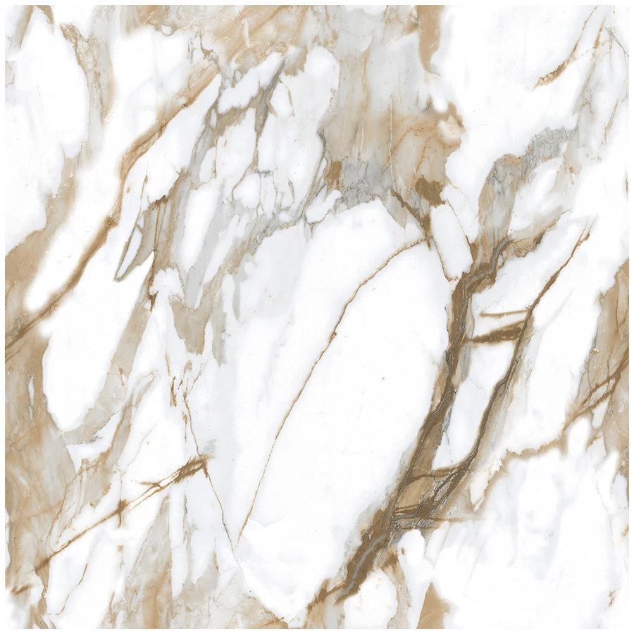 Керамогранит Ceradim Calacatta Fairy Gold бежевый Полированный 60х60 см