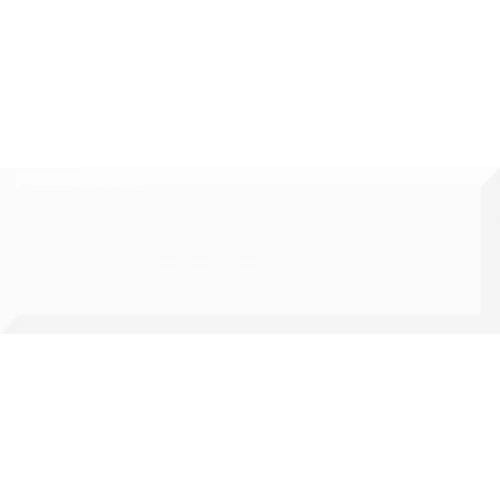 Плитка настенная Absolut Keramika Monocolor 10x30 Blanco Biselado Brillo cva032 30х10 см