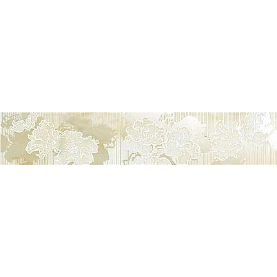 Бордюр Azori Соло Крема Цветы 582561002 6,2*27,8