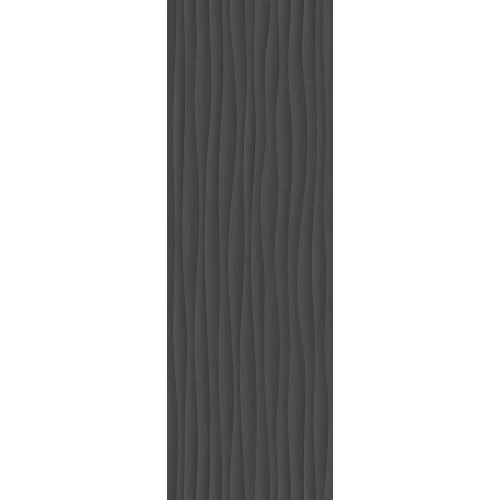 Плитка настенная Marazzi Eclettica Anthracite Struttura Wave 3D серый 40x120 см