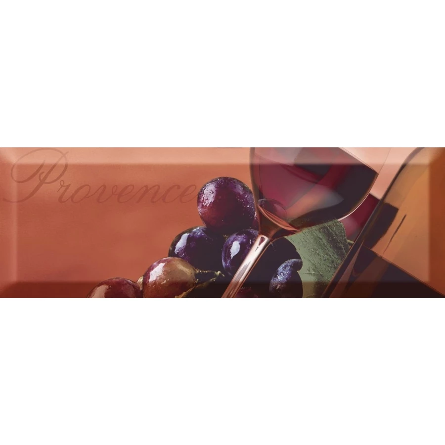 Плитка настенная Absolut Keramika Monocolor Decor Wine 05 B глянцевая красная AK1057 30х10 см