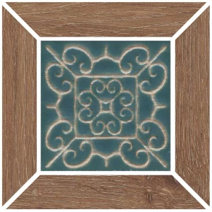 Вставка Kerama Marazzi Тровазо наборная матовая бежевая тёмная ID155 13x13 см