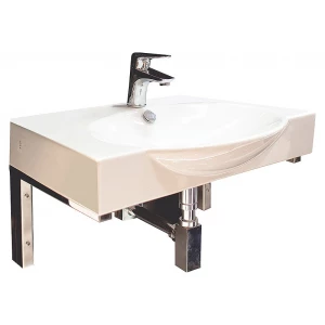 Умывальник Sanita Luxe Infinity 65 с кронштейнами и полотенцедержателем INF65SLWB01KR