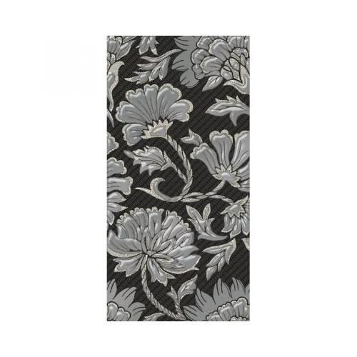 Декор Нефрит-Керамика Катрин черный 25*50 см