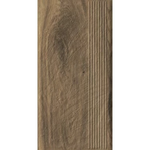 Ступень Paradyz Carrizo Wood Stopnica Prosta Struktura Mat B1a матовая коричневая 60х30 см