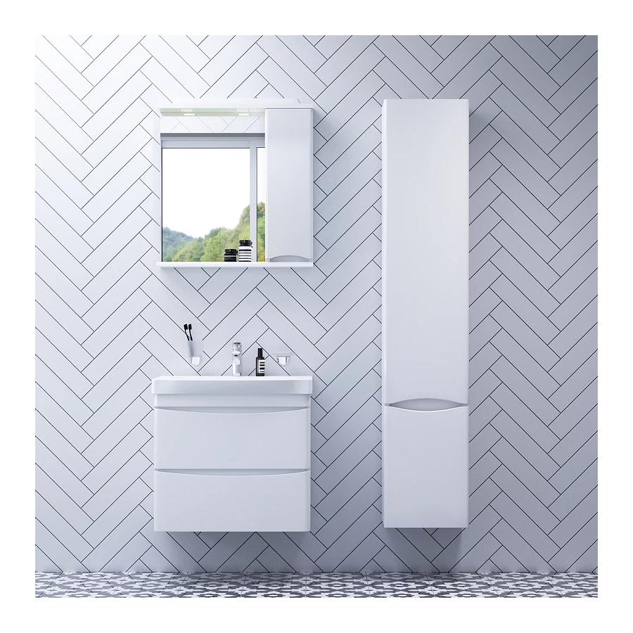 База под раковину Am Pm Like подвесная 2 ящика белый глянец M80FHX0652WG 65 см