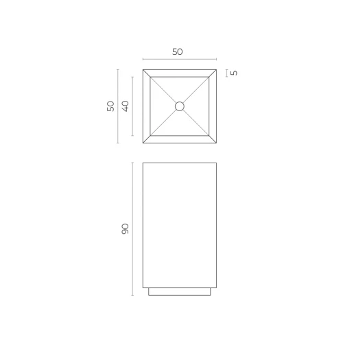 Раковина Italon Cube 620810000006 50 см