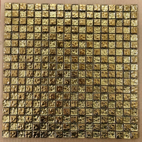 Мозаика Orro Mosaic Гласстоне Золотой Риф 15х15 глянцевая золотая 30х30 см